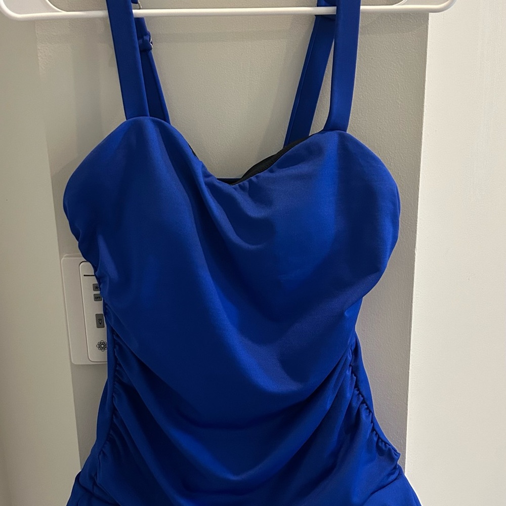 Dolfin Blue One-Piece Swimsuit - Stretch Tank Style